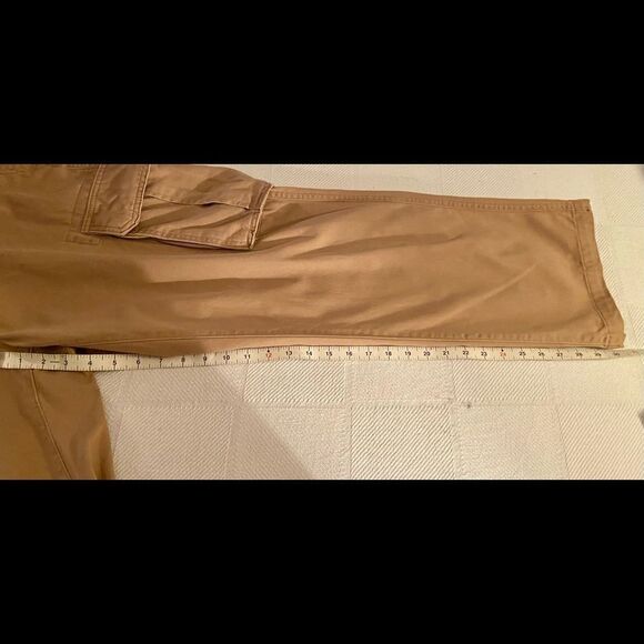 Sonoma Cargo Pants Mens 36x30 Tan Brown Relaxed Straight Leg - Picture 5 of 7